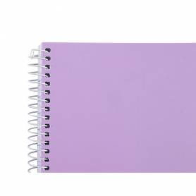 Cuaderno espiral liderpapel a5 wonder tapa plastico 80h 90g cuadro 4mm con margen colores surtidos