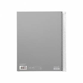 Cuaderno espiral liderpapel a4 micro jolly tapa forrada 140h 75 gr horizontal 5 bandas4 taladros colores surtidos