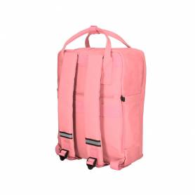 Cartera antartik mochila 2 asas y bolsillos exteriores coral 300x115x390 mm