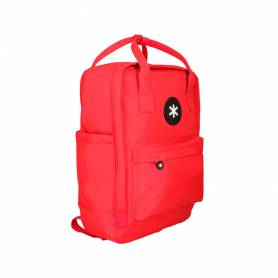 Cartera antartik mochila 2 asas y bolsillos exteriores rojo 300x115x390 mm