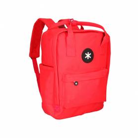 Cartera antartik mochila 2 asas y bolsillos exteriores rojo 300x115x390 mm