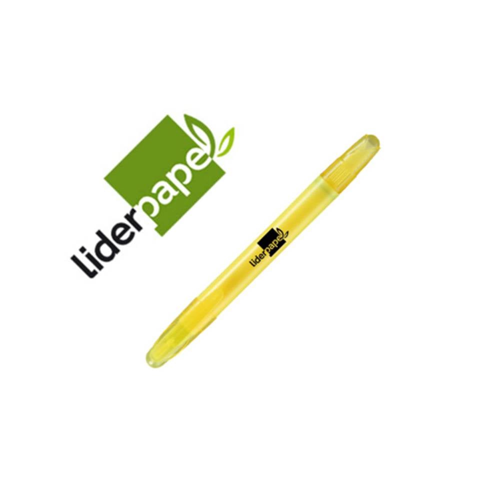 Marcador de cera gel liderpapel fluorescente color amarillo