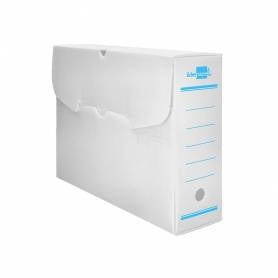 Caja archivo definitivo plastico liderpapel blanco 387x275x105 mm