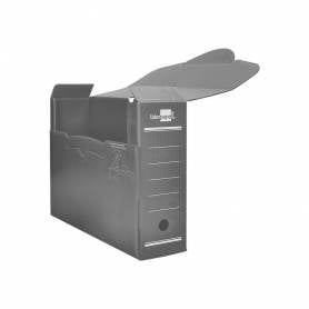 Caja archivo definitivo plastico liderpapel gris 387x275x105 mm