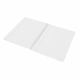 Cuaderno espiral liderpapel folio witty tapa dura 80h 75gr cuadro 4mm con margen color celeste