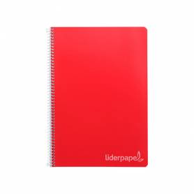 Cuaderno espiral liderpapel folio witty tapa dura 80h 75gr cuadro 4mm con margen colores surtidos