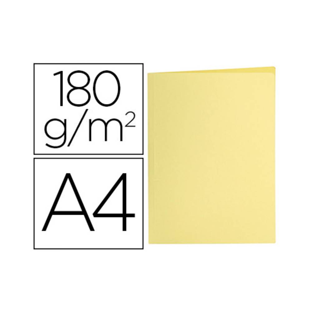 Subcarpeta liderpapel a4 amarillo pastel 180g/m2