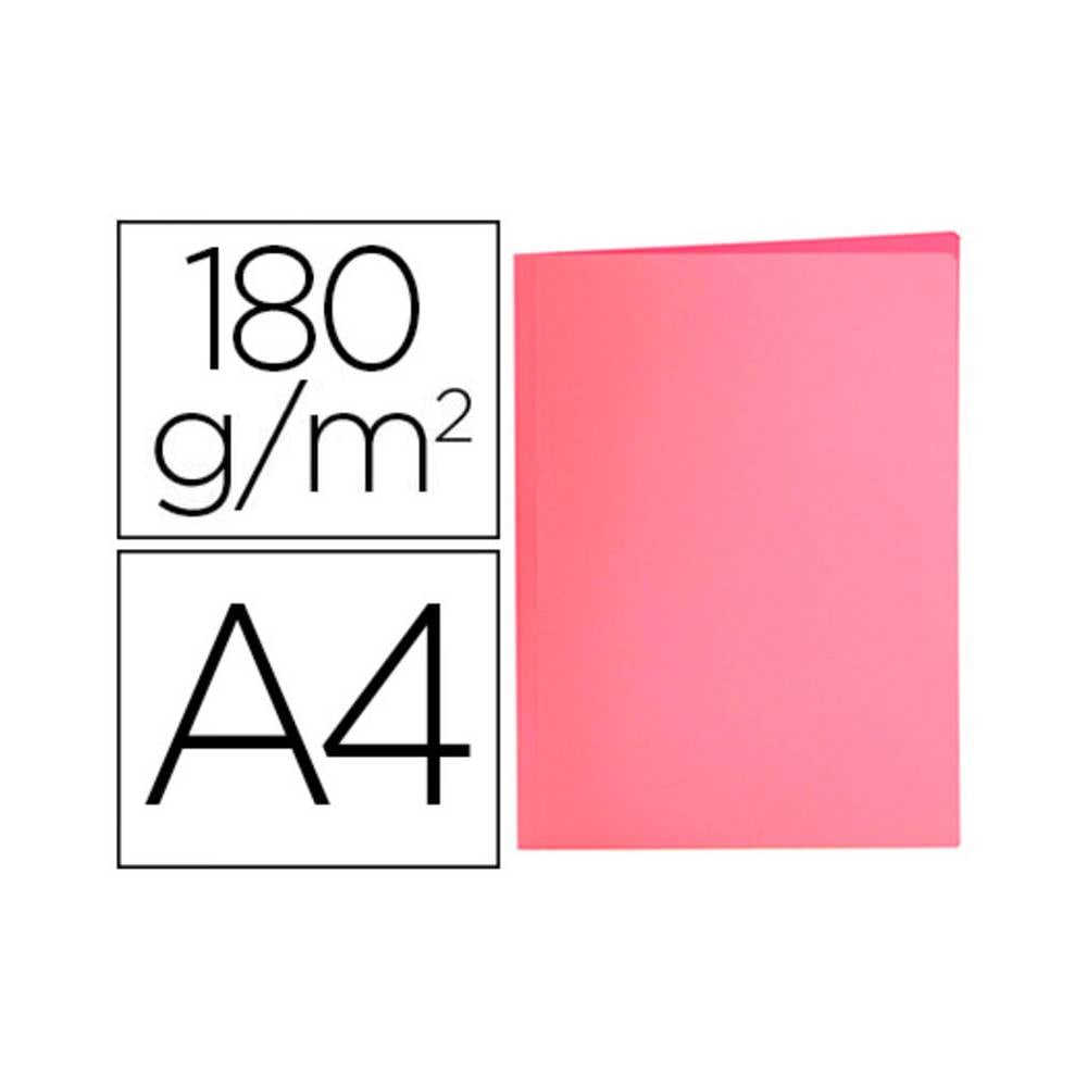 Subcarpeta liderpapel a4 rosa pastel 180g/m2