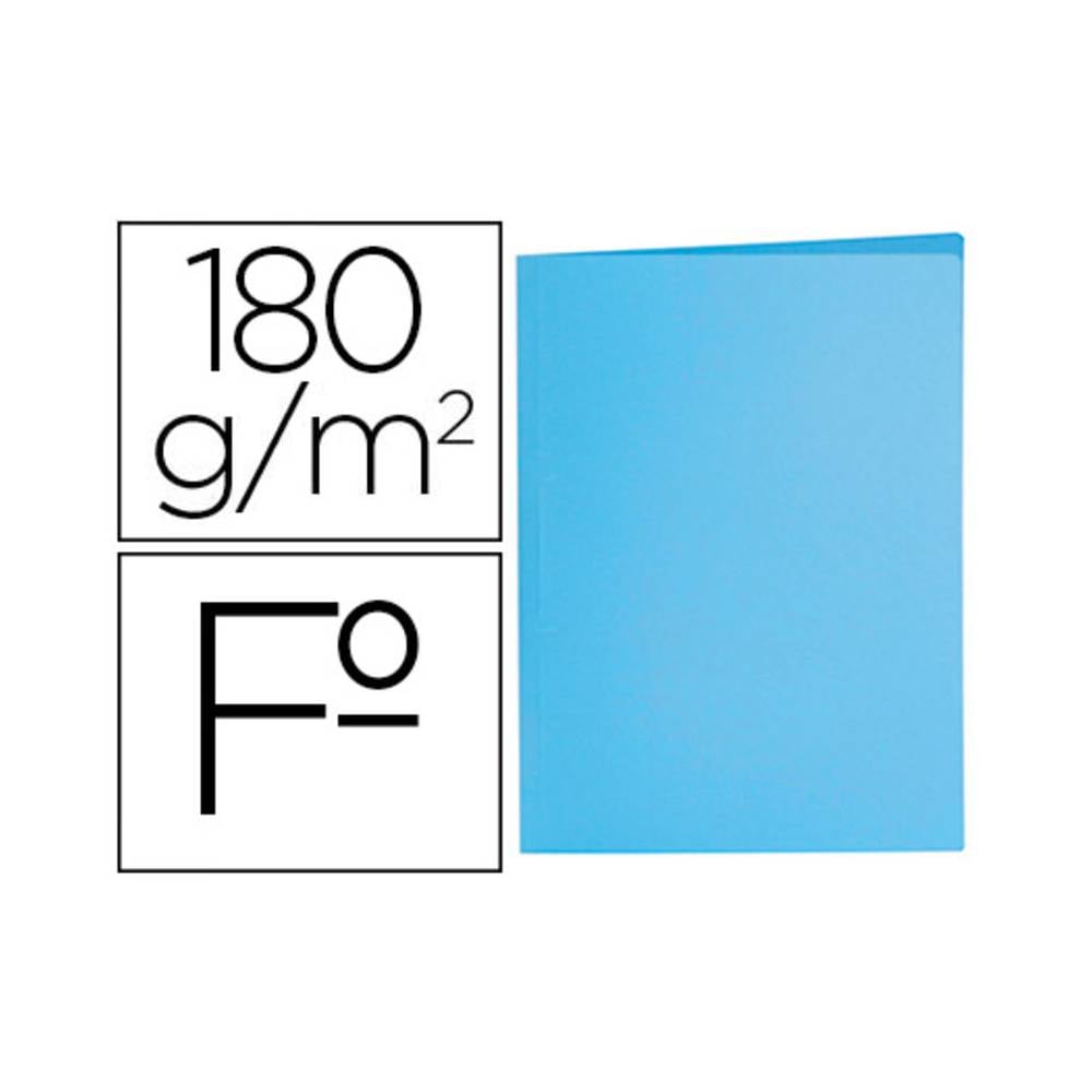 Subcarpeta liderpapel folio azul pastel 180g/m2