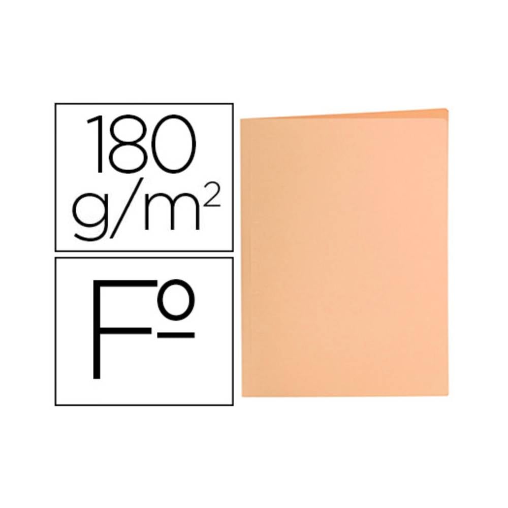 Subcarpeta liderpapel folio naranja pastel 180g/m2