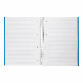 Cuaderno espiral liderpapel a5 micro jolly tapa forrada 140h 75 gr horizontal 5 bandas6 taladros colores surtidos