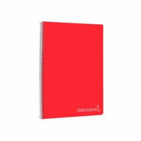 Cuaderno espiral liderpapel folio witty tapa dura 80h 75gr cuadro 6mm con margen colores surtidos