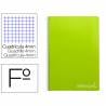 Cuaderno espiral liderpapel folio witty tapa dura 80h 75gr cuadro 4mm con margen color verde - BF35