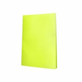 Carpeta liderpapel escaparate 20 fundas polipropileno din a4 amarillo fluor opaco