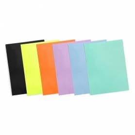 Carpeta liderpapel escaparate 30 fundas polipropileno din a4 amarillo fluor opaco