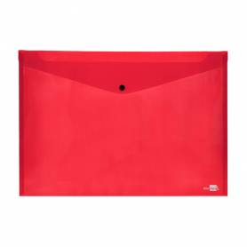 Carpeta liderpapel dossier broche 44243 polipropileno din a3 rojo translucido