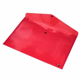 Carpeta liderpapel dossier broche 44243 polipropileno din a3 rojo translucido