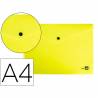 Carpeta liderpapel dossier broche polipropileno din a4 amarillo fluor opaco 50 hojas - DS70