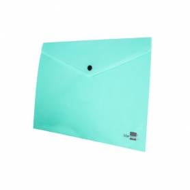 Carpeta liderpapel dossier broche polipropileno din a4 verde manzana opaco 50 hojas