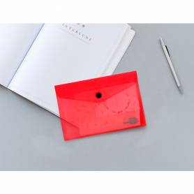 Carpeta liderpapel dossier broche polipropileno din a7 rojo translucido