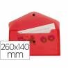 Carpeta liderpapel dossier broche polipropileno tamaño sobre americano 260x140 mm rojo translucido - DS79