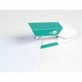 Grapadora liderpapel con regalo de extraegrapas y caja de 1000 grapas 26/6 capacidad 20h color turquesa