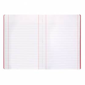 Libreta liderpapel 360 tapa de plastico a4 48 hojas 90g/m2 horizontal con doble margen colores surtidos