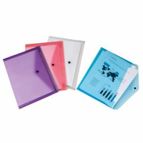 Carpeta liderpapel dossier broche polipropileno din a4 pack de 4 colores surtidos