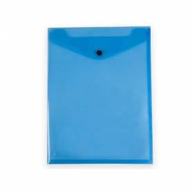 Carpeta liderpapel dossier broche polipropileno din a4 formato vertical con fuelle azul translucido