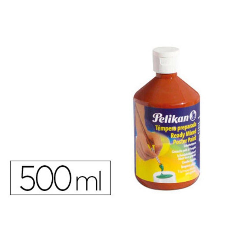 Tempera pelikan escolar 500 ml 742/500ml siena tostadan. 190