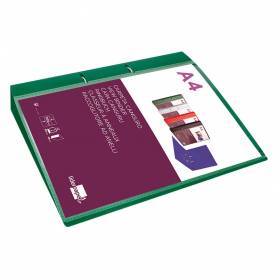 Carpeta liderpapel canguro 2 anillas 40 mm mixtas polipropileno din a4 verde translicudo