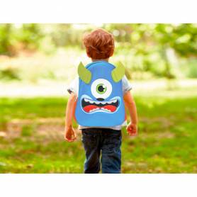 Cartera escolar liderpapel mochila infantil neopreno monstruo