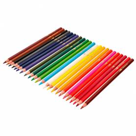 Lapices de colores acuarelables liderpapel caja de 24 unidades colores surtidos