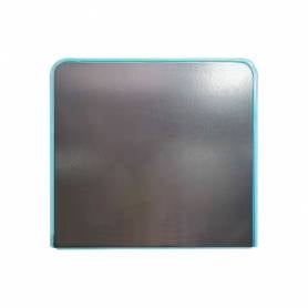 Cubilete portalapices liderpapel azul claro opaco plastico magnetico 125x75x40 mm