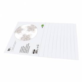 Bloc trabajos manuales liderpapel cartulina 240x315mm 10 hojas color blanco