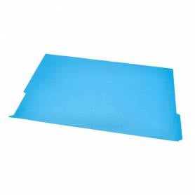 Subcarpeta cartulina liderpapel din a4 pestaña inferior 240g/m2 azul