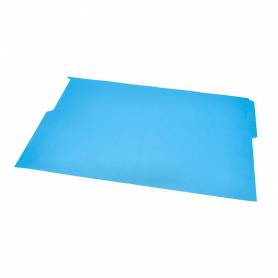 Subcarpeta cartulina liderpapel folio pestaña superior 240g/m2 azul