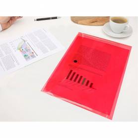 Carpeta liderpapel dossier broche transparente din a4 paquete de 12 unidades colores surtidos