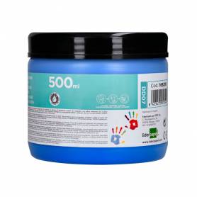 Pintura dedos liderpapel tarrina de 500 ml azul