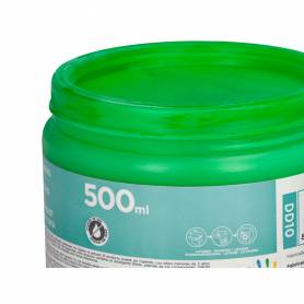 Pintura dedos liderpapel tarrina de 500 ml verde