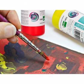 Pintura acrilica liderpapel bote de 80 ml cian