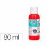 Pintura acrilica liderpapel bote de 80 ml rojo - DC09