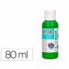 Pintura acrilica liderpapel bote de 80 ml verde - DC12