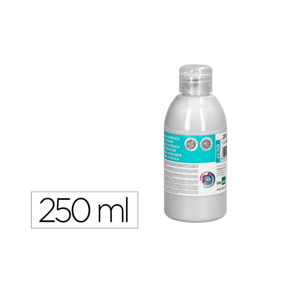 Pintura acrilica liderpapel bote de 250 ml blanco