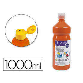Tempera liquida giotto escolar lavable 1000 ml naranja