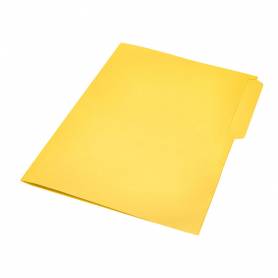 Subcarpeta cartulina liderpapel folio pestaña superior 240g/m2 color amarillo