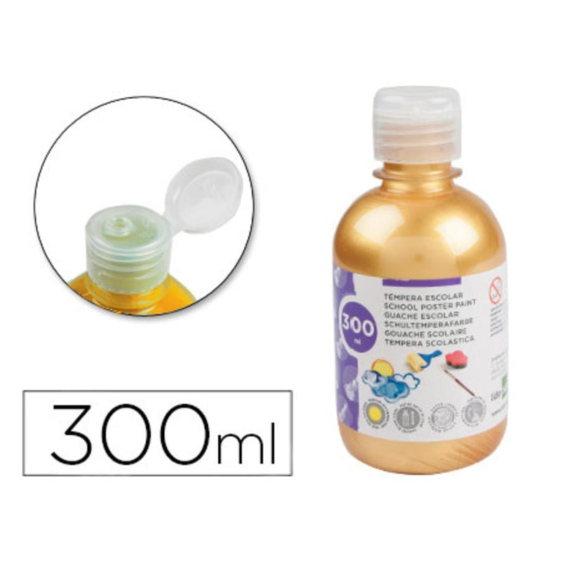 Tempera liquida liderpapel escolar 300 ml cobre