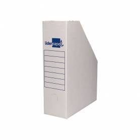 Revistero liderpapel ecouse carton 100% reciclado color blanco 256x100x335 mm