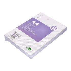 Recambio liderpapel a4 200+50 hojas 90g/m2 cuadro 4 mm con margen 4 taladros