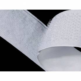 Cinta de cierre adhesiva liderpapel velcro blanco 20mm x 25m